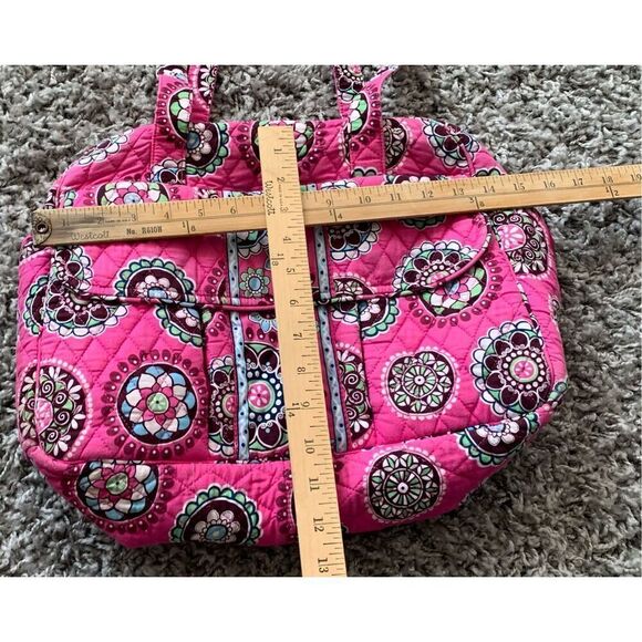 Vera Bradley Pink Cupcake Duffle Bag Carry On Baby Gym Tote Purse 16” x 10” - Picture 2 of 7